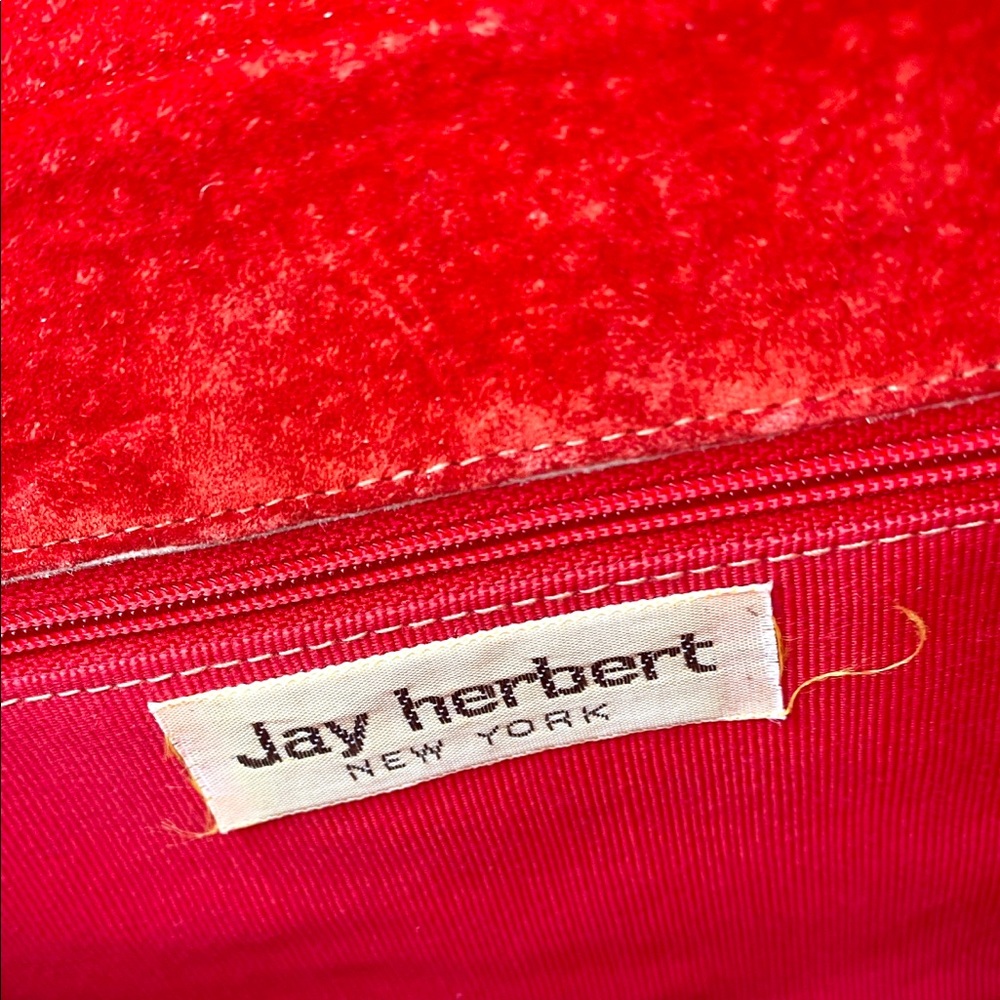 Vintage Jay Herbert Red Leather Purse - Picture 5 of 8